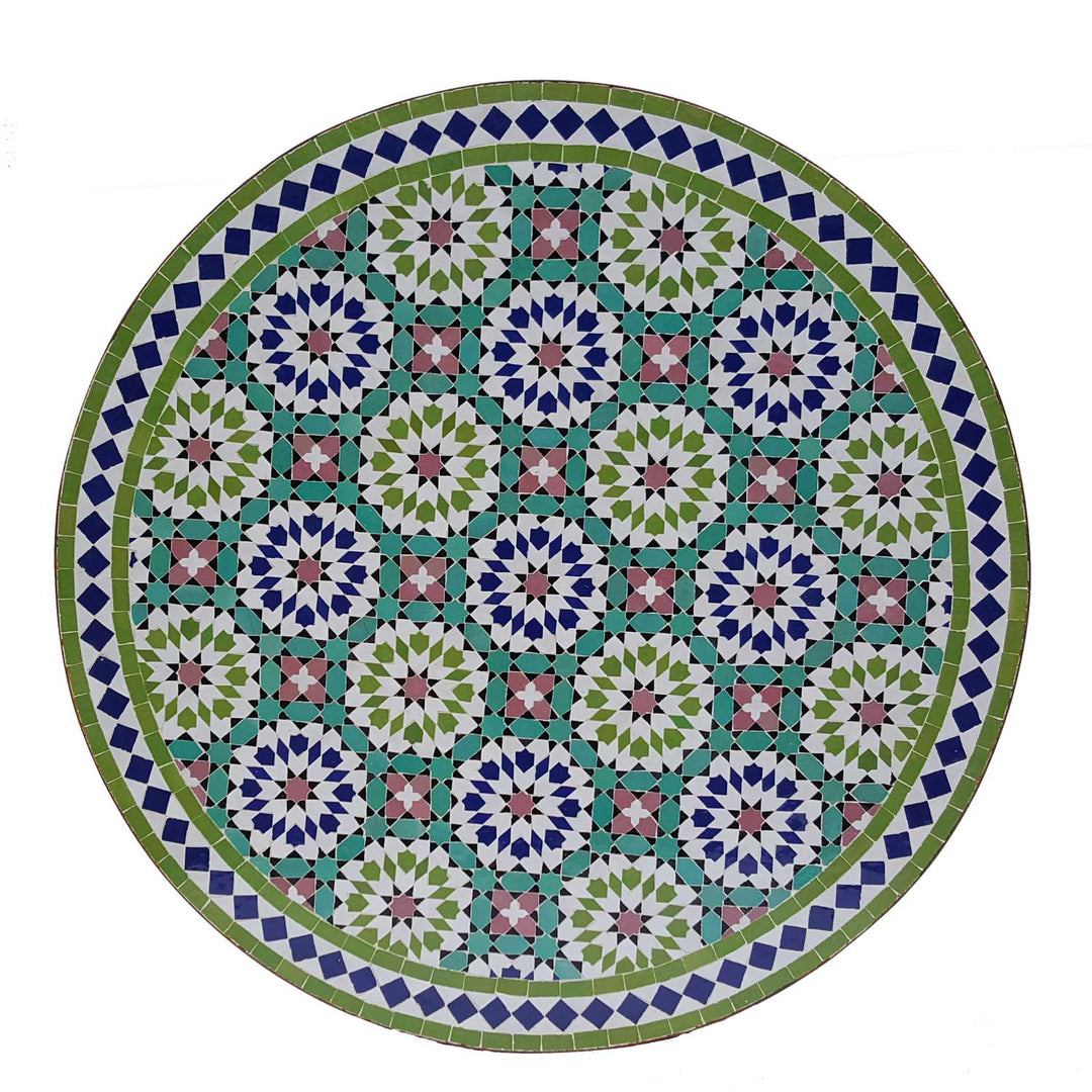 Mosaiikkipöytä D100 Ankabut Green