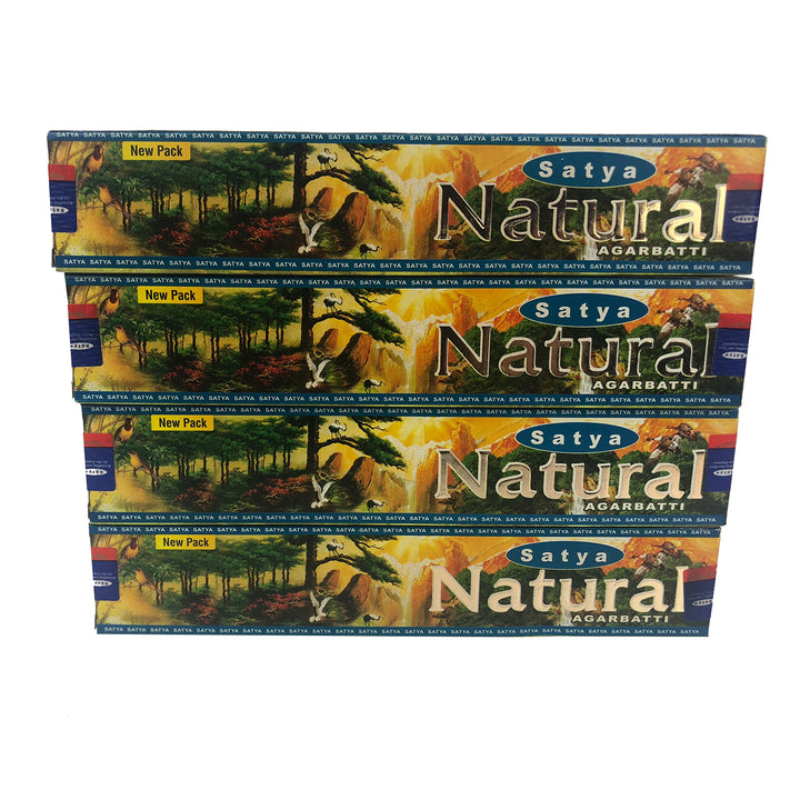 Satya Natural Agarbatti suitsukkeita neljän kappaleen pakkauksessa