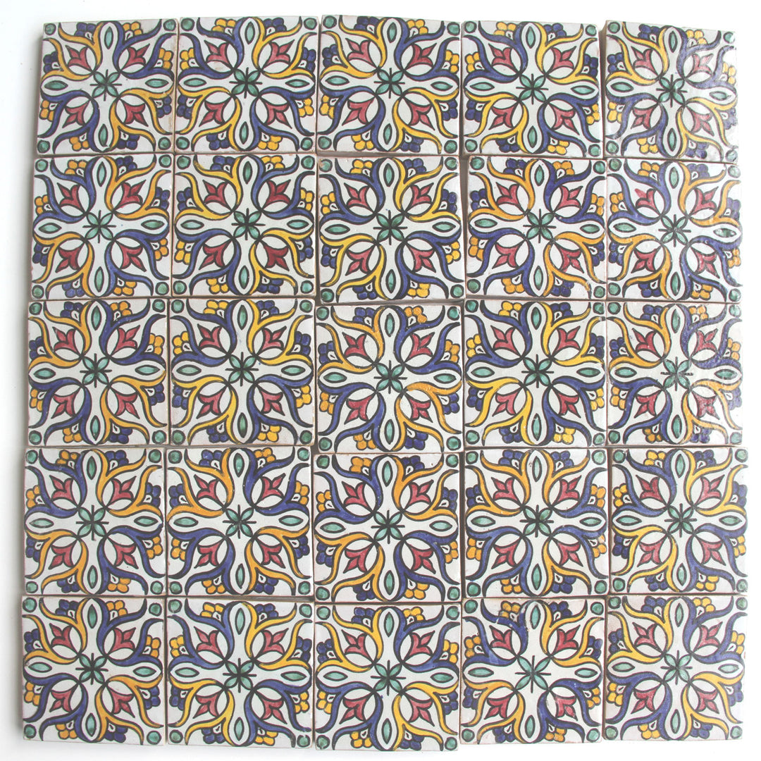 Käsinmaalattu laatta 10x10 cm – Boho