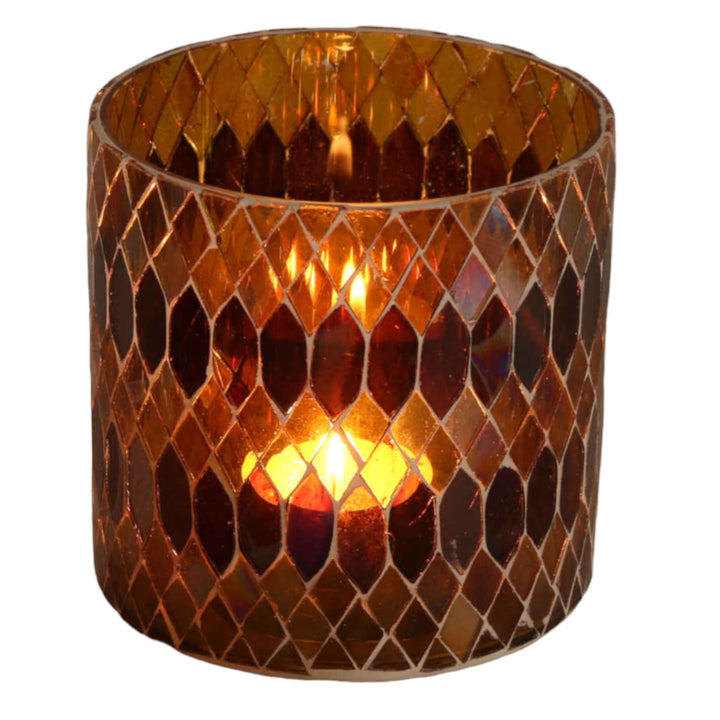 Marokon mosaiikkilyhty Rayan keltainen