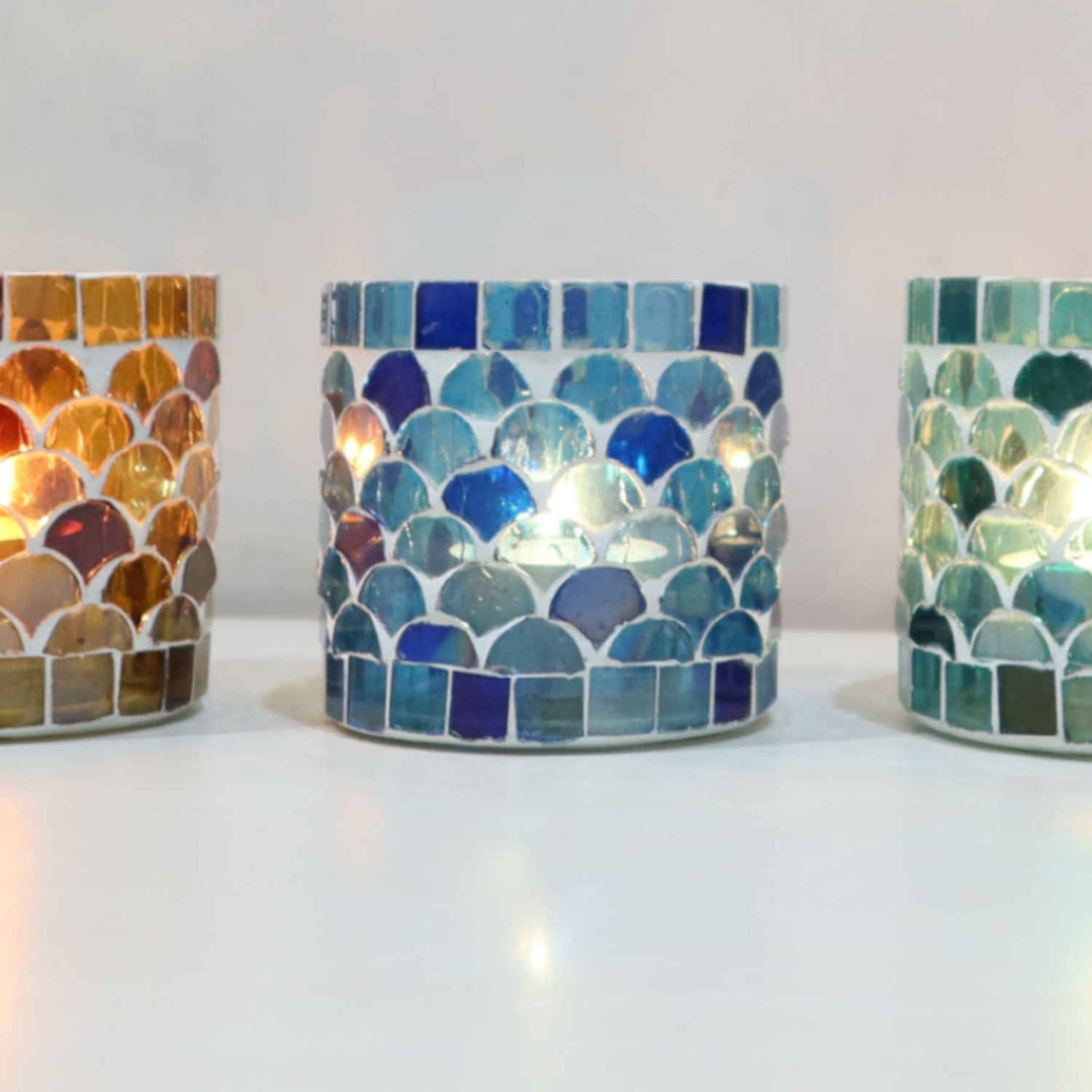 Itämainen mosaiikkilyhty Athens S 5 kappaletta