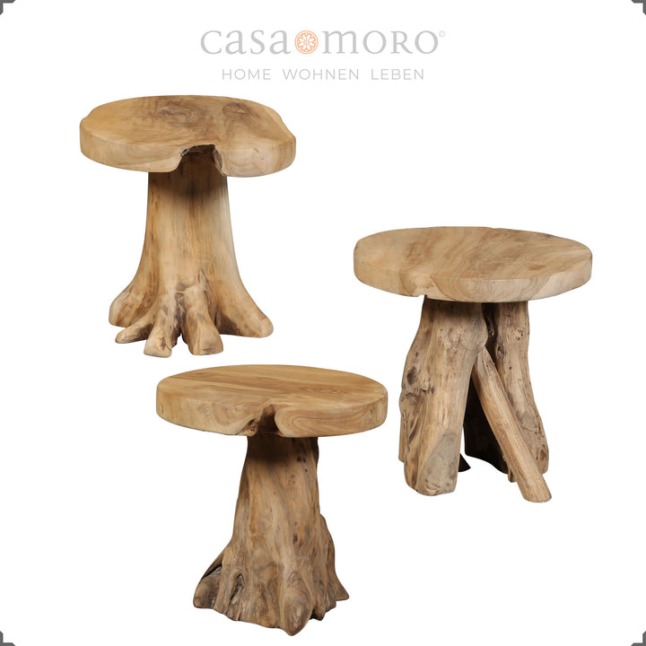 Luonnollinen teak kasvijalusta  