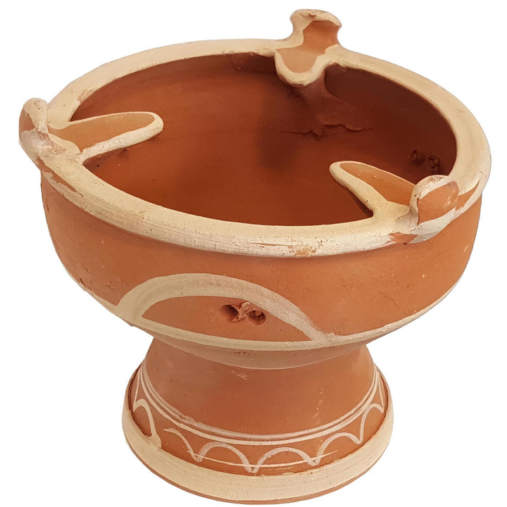 Tajine lämmitin savesta, marokkolainen mejmar hiilelle pöytägrilliksi tai grilli taginelle